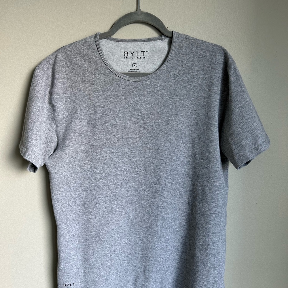 BYLT Basics Heather Gray Short Sleeve Tee
